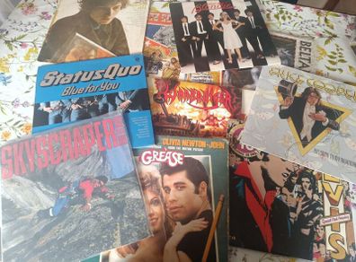 Vinyl Record joblot x 15 Rock, Metal, Pop and Sound track