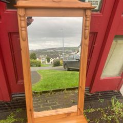 Pine wall mirror