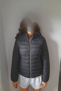 Black Coat / Puffer Jacket -  size S ladies