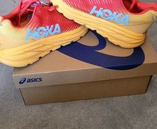 Hoka running shoes, size UK 9.5