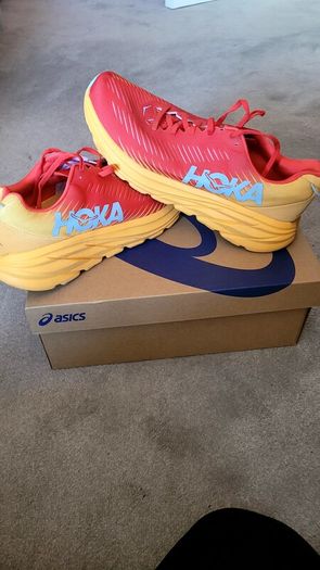 Hoka running shoes, size UK 9.5