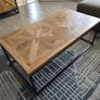 Oak cabinet with oak coffee table Image 4
