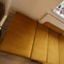 Stylish mustard velvet sofa bed & storage Image 5