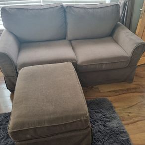 Sofa bed with footstall
