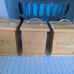 Tea,coffee,sugar storage containers