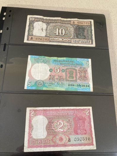 India banknotes circulated