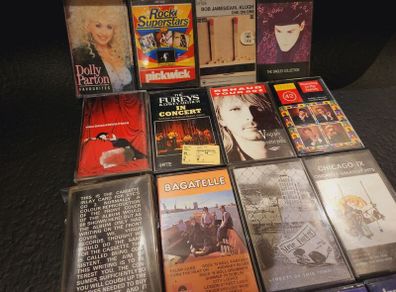 Cassette Tapes Rock, New Wave, Pop Etc x (16)