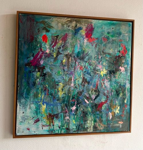 Large Original Floral  Painting Irish abstract art Warm Aesthetic