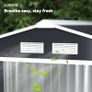 7ft x 4ft Lockable Polypropylene Garden Storage Shed Storage w/ Air Vents Steel Dark Grey Image 7