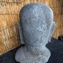 Large 14 inches height ,Vintage Balinese Solid Lava Stone Buddha Head Sculpture Image 3