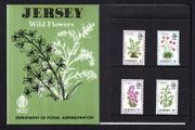 1972 Jersey Wild Flowers of Jersey Commemorative Stamps Presentation Pack