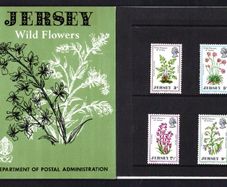 1972 Jersey Wild Flowers of Jersey Commemorative Stamps Presentation Pack