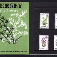 1972 Jersey Wild Flowers of Jersey Commemorative Stamps Presentation Pack