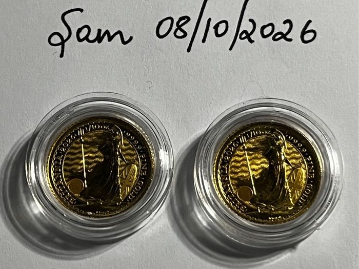 1/10oz Britt pure gold - 2 available