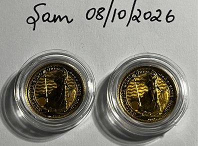 1/10oz Britt pure gold - 2 available
