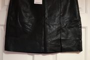 Stradivarius faux leather mini skirt