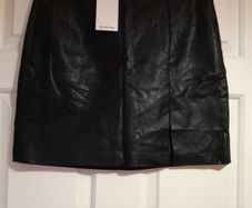Stradivarius faux leather mini skirt