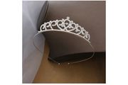 Beautiful Silver Tiara with Sparkly Gems
