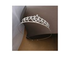 Beautiful Silver Tiara with Sparkly Gems
