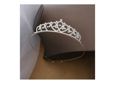 Silver Tiara with Sparkly Gems - nice gift