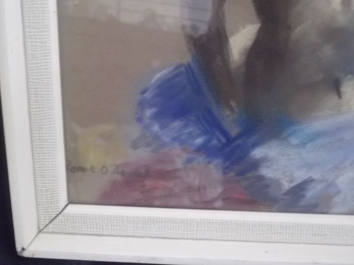a lovely pastel painting of a lady signed ronnie o dowell