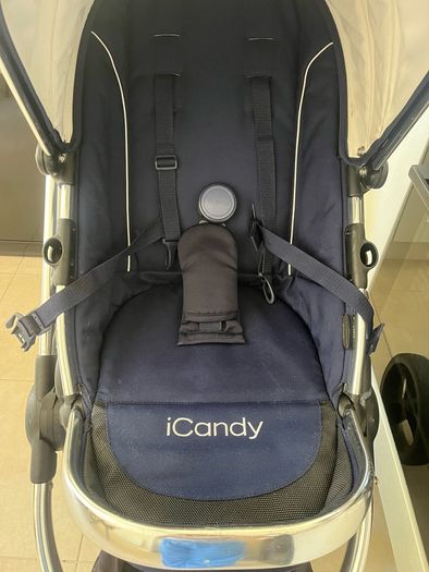 iCandy Peach Royal blue & Brown leather