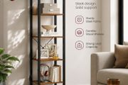Bookcase vintage brown-black