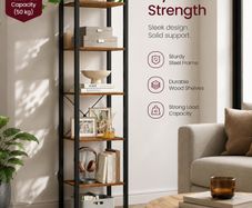 Bookcase vintage brown-black