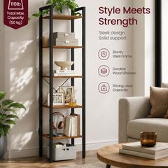 Bookcase vintage brown-black