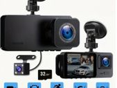 25322 Vavupo 3-Camera Dash Cam for Cars - 1080P Front & Rear Recording, 5.08cm IPS Screen, G-Sensor, Night Vision