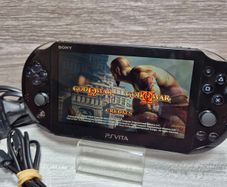 Sony PS Vita PCH-2016 Slim Model Black Console 64GB SD Card With 17 Games