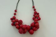 Coast coral beaded necklace and bracelet
