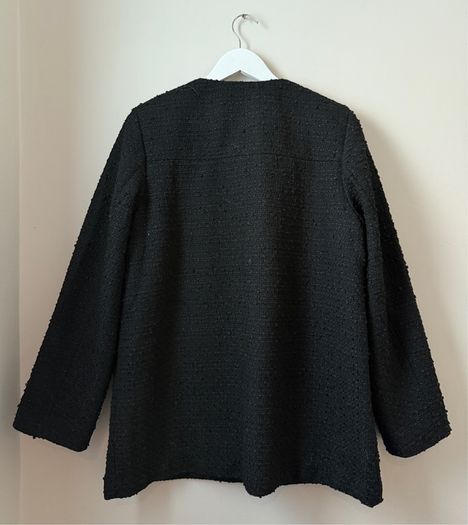 H&M Boucle Jacket Black Size M!