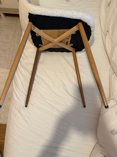 Sostrene and Greene Clara cream Boucle dining chair