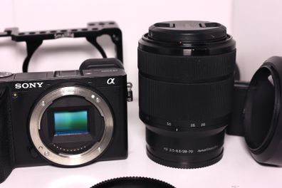 Sony a6500 & Sony FE 28-70mm OSS Lens , Full Kit, Box & 3 Batteries