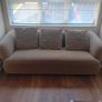 Taupe 3 seater fabric sofa Image 3