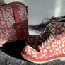Dr Martens / Docs Size 5 , 1460 Candy Pink, White and Orange Leopard Print Leather Boots Image 3
