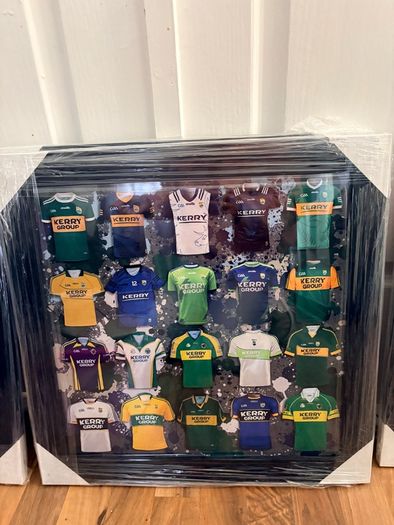 Framed jersey prints