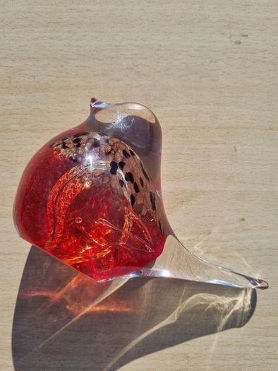 Glass bird figurine Murano Italy