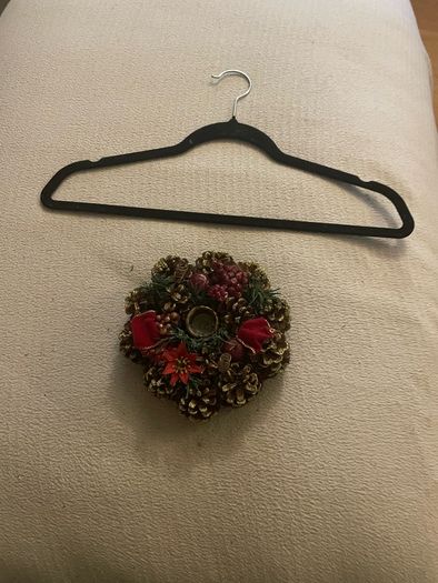 Xmas candle holder table centre piece