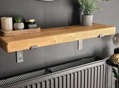 Custom Made Solid Wood Shelf