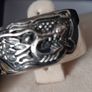 New silver vintage ring with dragon Image 3