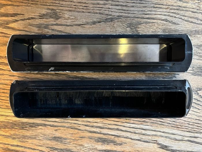 Front door chrome handle, knocker and letterbox
