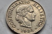 Switzerland 10 Rappen, 1934