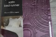 Embossed Satin Bed Runner