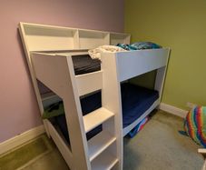Tam Tam Kids' Bunk Bed (White)  Great Condition
