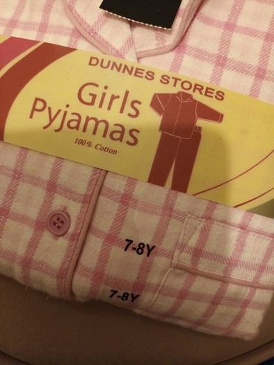 Pink sparkle girls pjs