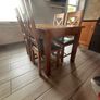 Solid Wood Kitchen Table with Chairs Image 3