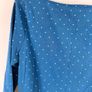 MARKS & SPENCER Ladies Blue Sleeved Polka Dot Top Image 3