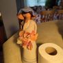 Swedish vintage studio pottery Flower Girl figurine Image 8